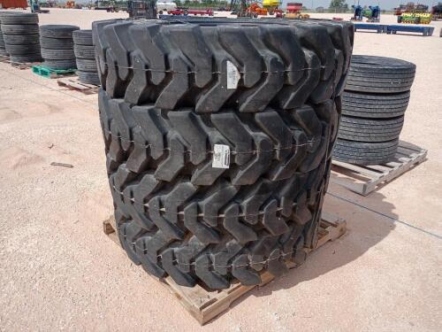 (4) Unused Telescopic Forklift Wheels w/Solid Rubber Tires 13.00-24
