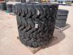 (4) Unused Telescopic Forklift Wheels w/Solid Rubber Tires 13.00-24