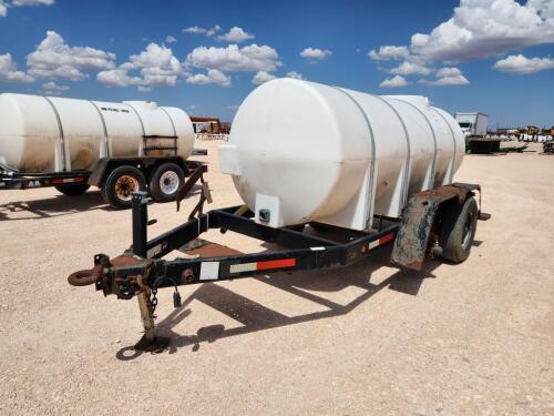 2010 Behnke 1025 Gallon Water Tank Trailer