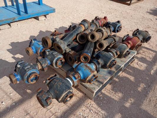 Pallet of 2 x 2 Plug Valves Assembly C.W.P. 15000 & 3'' Flowlines 2 Ft Long