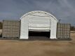 (2) 40 Ft Containers with 20 Ft Dome Shelter