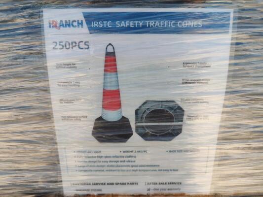(250) IR Ranch Safety Traffic Cones