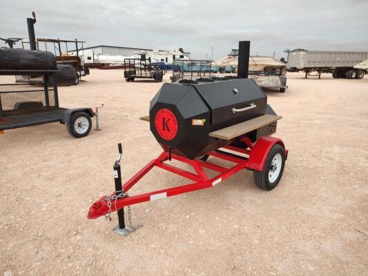 K Smoker BBQ & Grill Smoker Trailer
