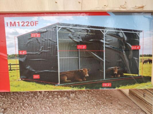 SD Lanch M1220F 11Ft x 19Ft Galvanized Metal Livestock Shed