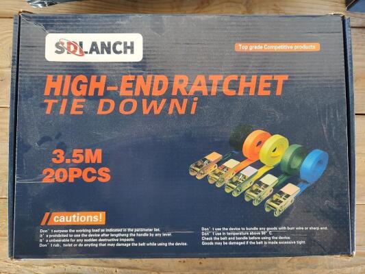 (20) SD Lanch 3.5m High-End Tie Down Ratchet Straps