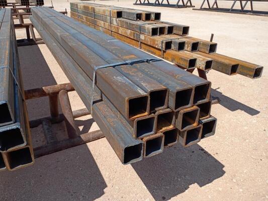 (13) pcs Hot Rolled 4" Square Tubing