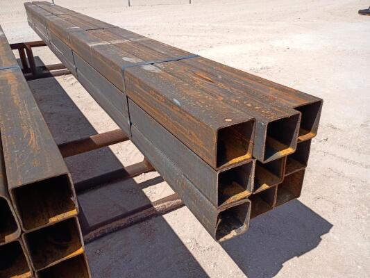 (9) pcs Hot Rolled 5" Square Tubing
