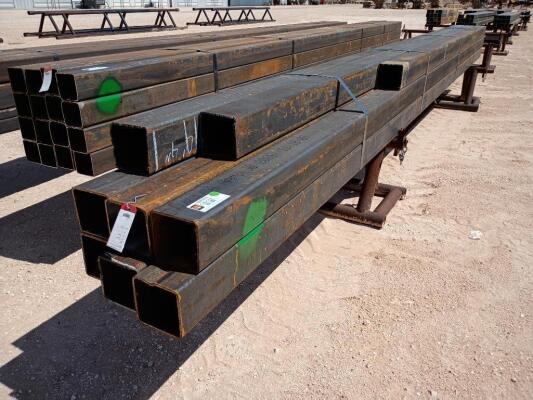 (9) pcs Hot Rolled 5" Square Tubing