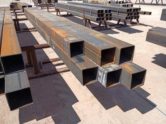 (6) pcs Hot Rolled 6" Square Tubing