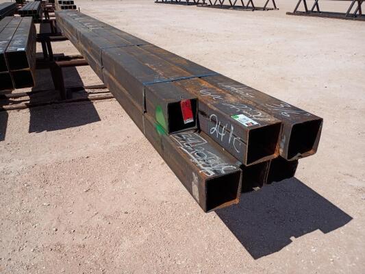(6) pcs Hot Rolled 6" Square Tubing