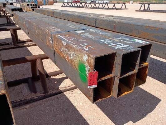 (6) pcs Hot Rolled 6" Square Tubing