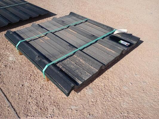 (50 pcs) R Panels 3.5ft Long, Black