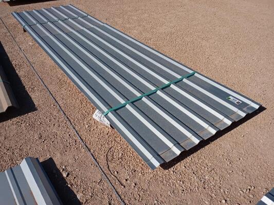 (7 pcs) U Panels 12ft Long, & (8 pcs) U Panels 7.5 Long, Galvalume