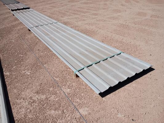 (7 pcs) U Panels 22ft Long, Gray