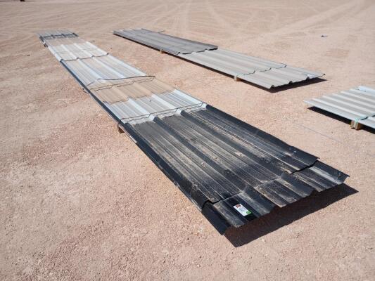 (23 pcs) R Panels 25ft Long, Misc Colors