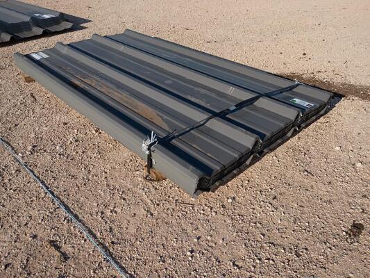 (95 pcs) R Panels 6ft Long, Charcoal Gray