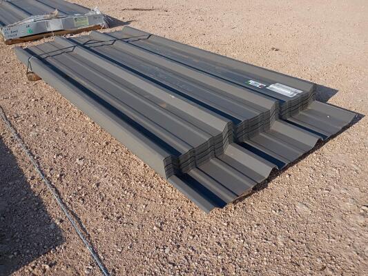 (95 pcs) R Panels 6ft Long, Charcoal Gray