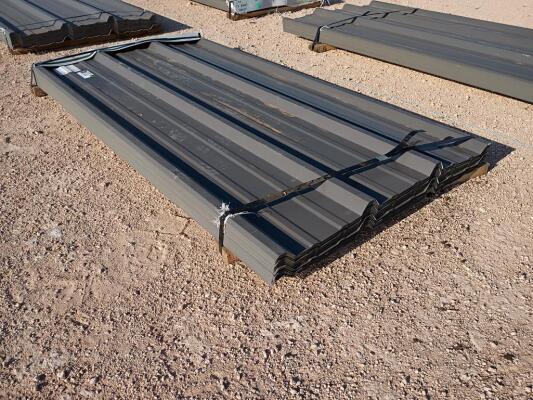 (95 pcs) R Panels 6ft Long, Charcoal Gray