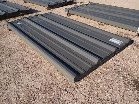 (95 pcs) R Panels 6ft Long, Charcoal Gray