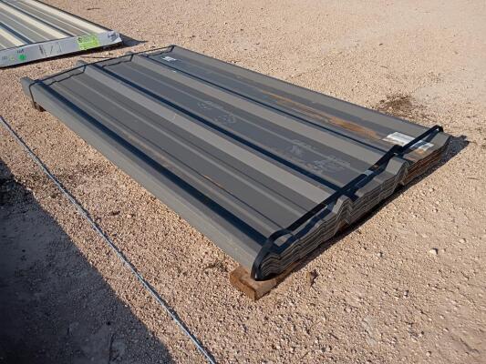 (95 pcs) R Panels 6ft Long, Charcoal Gray