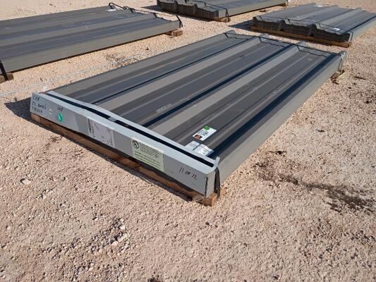 (95 pcs) R Panels 6ft Long, Charcoal Gray