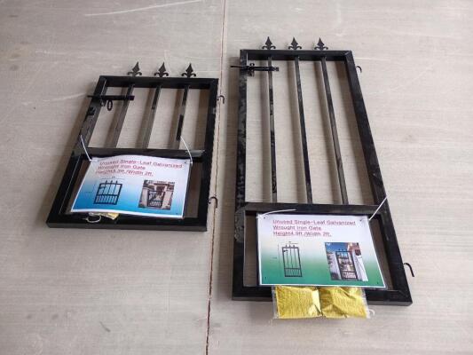 (2) Misc Wrought Iron Gates