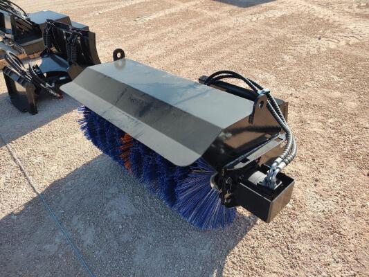IR Ranch IRLSAS Mini Skid Steer Angle Snow Sweeper