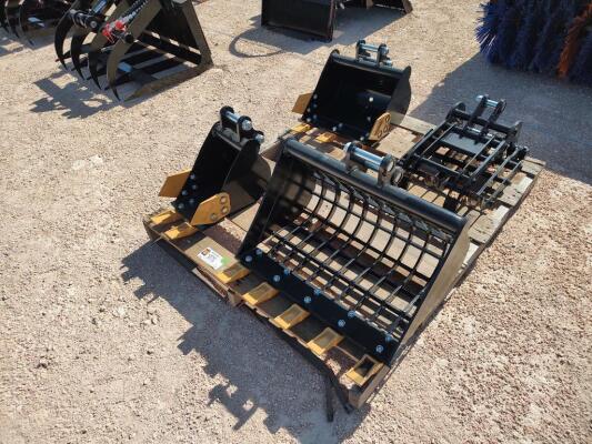 Mini Excavator Attachments Set