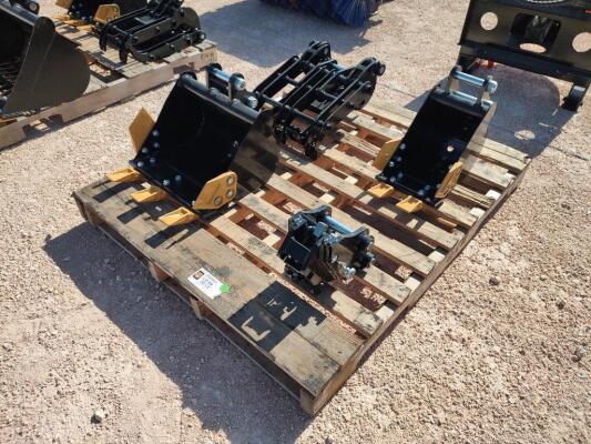 Mini Excavator Attachments Set