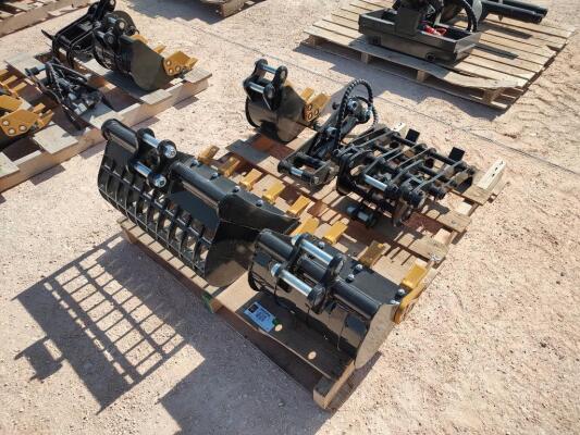 Mini Excavator Attachments Set