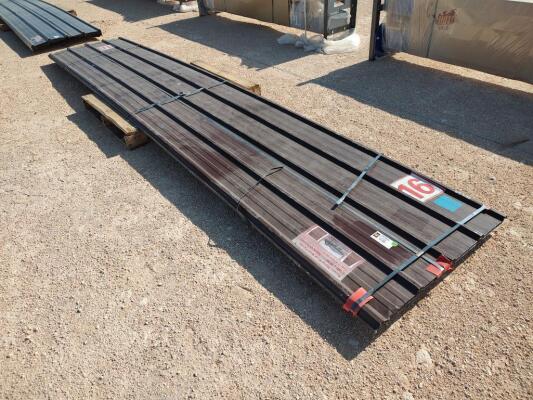 (30) Brown Metal Roof/Wall Panels 16ft x 3ft