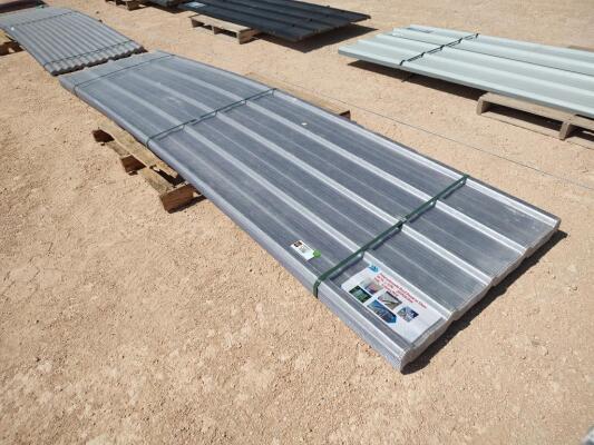 (30) Clear Polycarbonate Panels 12ft x 35"