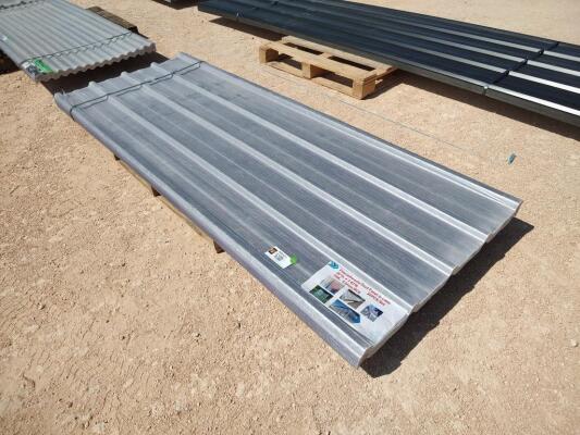 (30) Clear Polycarbonate Panels 8ft x 35"