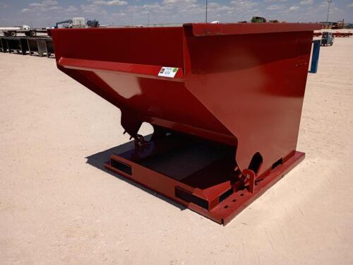 KC 2 CY. Skid Steer Trash Hopper w/Fork Pockets