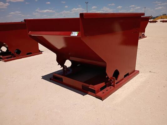 KC 2 CY. Skid Steer Trash Hopper w/Fork Pockets