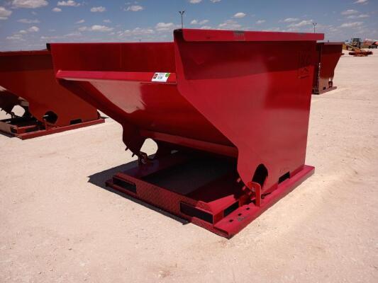 KC 2 CY. Skid Steer Trash Hopper w/Fork Pockets