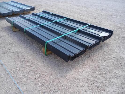 (50 pcs) 22 Gauge R Panels 6ft Long, Color Black