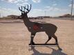 KC 3/8" AR500 Steel Deer Shooting Target w/Heart Flapper
