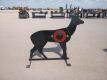 KC 3/8" AR500 Steel Deer Shooting Target w/Heart Flapper - 3