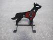 KC 3/8" AR500 Steel Coyote Shooting Target w/Heart Flapper - 3