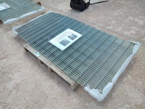 (10) 3ft x 6ft Galvanized Steel Mesh 12 Gauge 0.8" x 4" Mesh Pattern