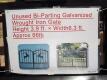 (1) Bi-Parting Galvanized Wrought Gate 3.9ft x 6.3ft - 5