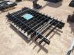 (4) Black Galvanized Steel Fencing 3.8ft x 6.6ft Each