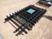 (4) Black Galvanized Steel Fencing 3.8ft x 6.6ft Each - 2