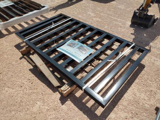 (2) Black Welded Galvanized Steel Fencing 3.3ft x 5.9ft Each