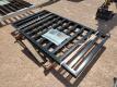 (2) Black Welded Galvanized Steel Fencing 3.3ft x 5.9ft Each