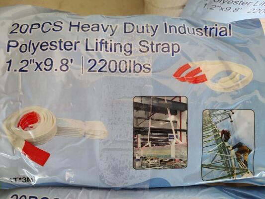(40) 1.2" x 9.8ft Lifting Straps