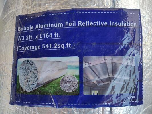 (2 Rolls) 3.3ft x 164ft Bubble Aluminum Foil Reflective Insulation