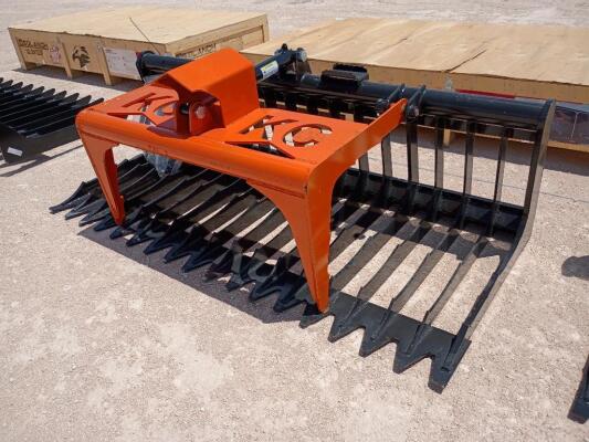 KC 76" Skid Steer Skeleton Grapple Bucket