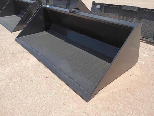 KC 78" Skid Steer Bucket w/Single Blade